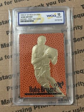 Kobe Bryant WCG 10 GEM-MT ‘97 SkyBox EX-2000 Gold Rookie Card No. 10666